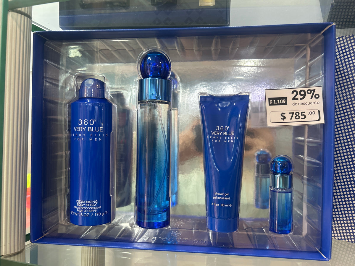 Set 360 very blue 4 pzs