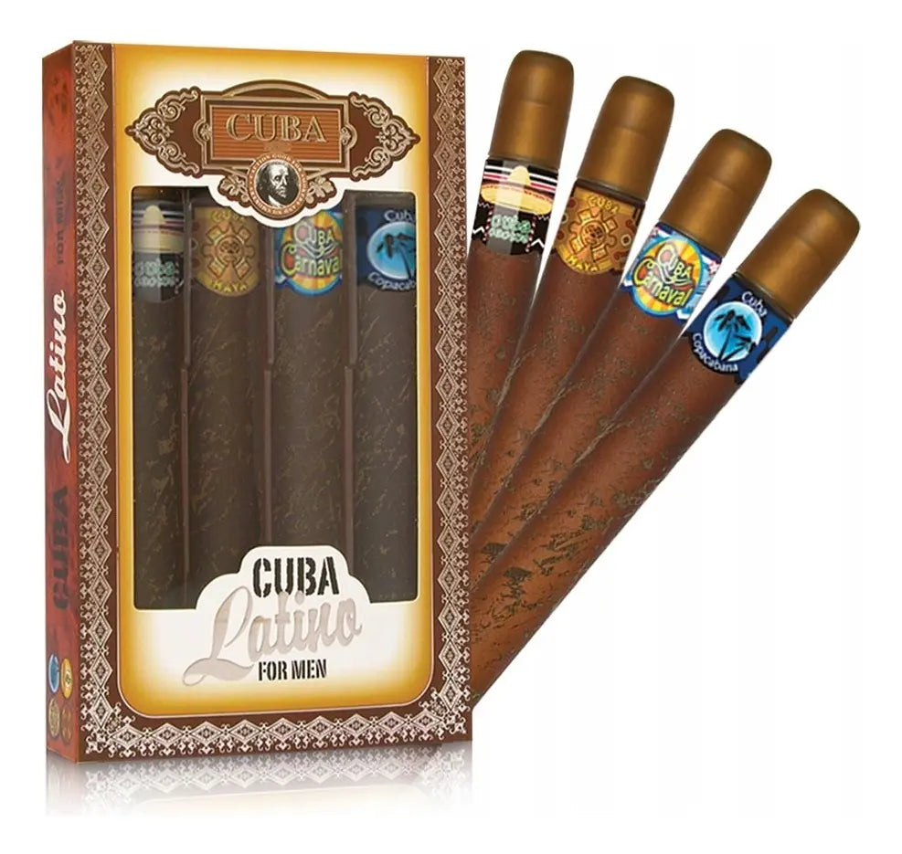 Gif Set Cuba Latino Men 4 pzs